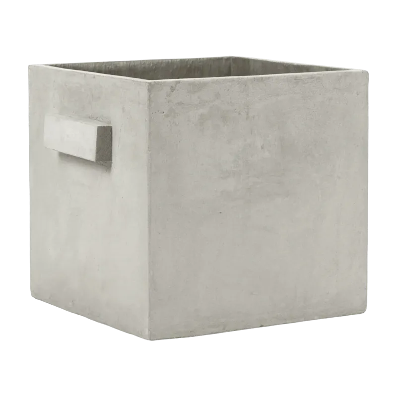 Pot en béton rectangulaire gris clair 33cm - Serax - The Cool Republic