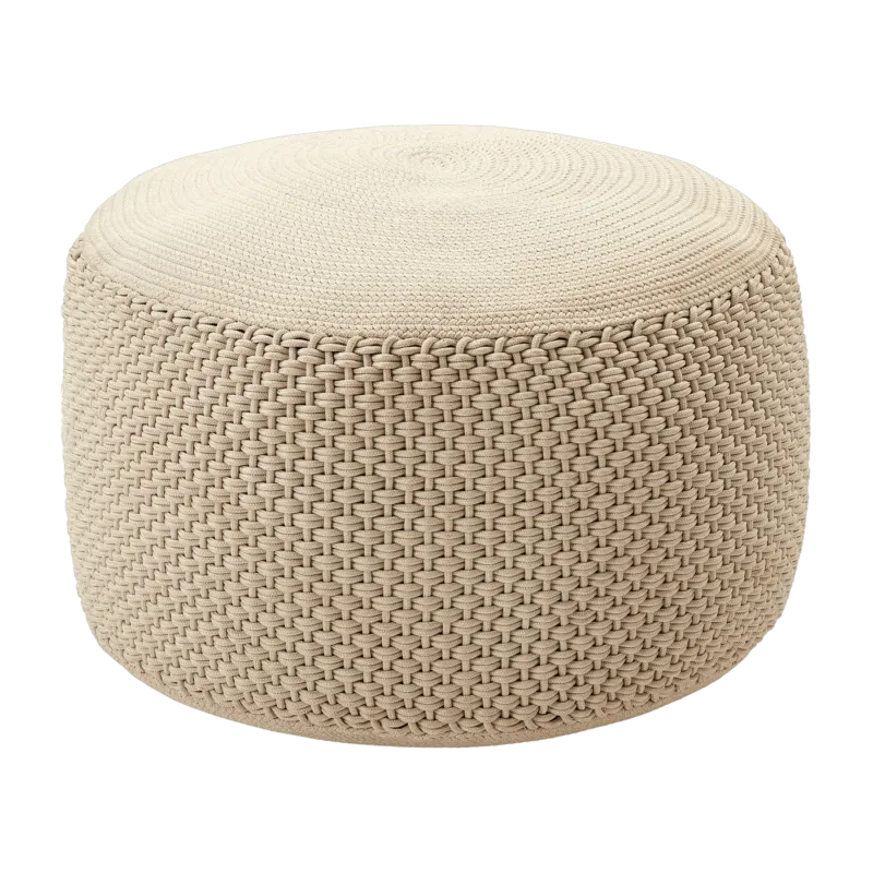 Pouf beige Berenice - Meme Design - The Cool Republic