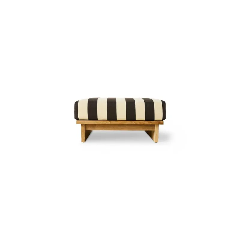 Pouf d'extérieur en teck 88x38cm Hocker - HKliving - The Cool Republic