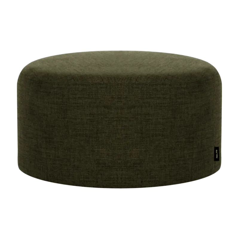 Pouf en laine olive 25 cm Folk - noo.ma - The Cool Republic