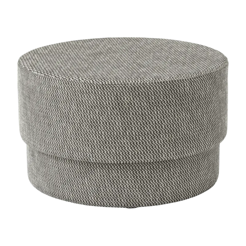 Pouf en tissu gris foncé Silo medium noir/Albagia 201 Albagia 201 - Normann Copenhagen - The Cool Republic