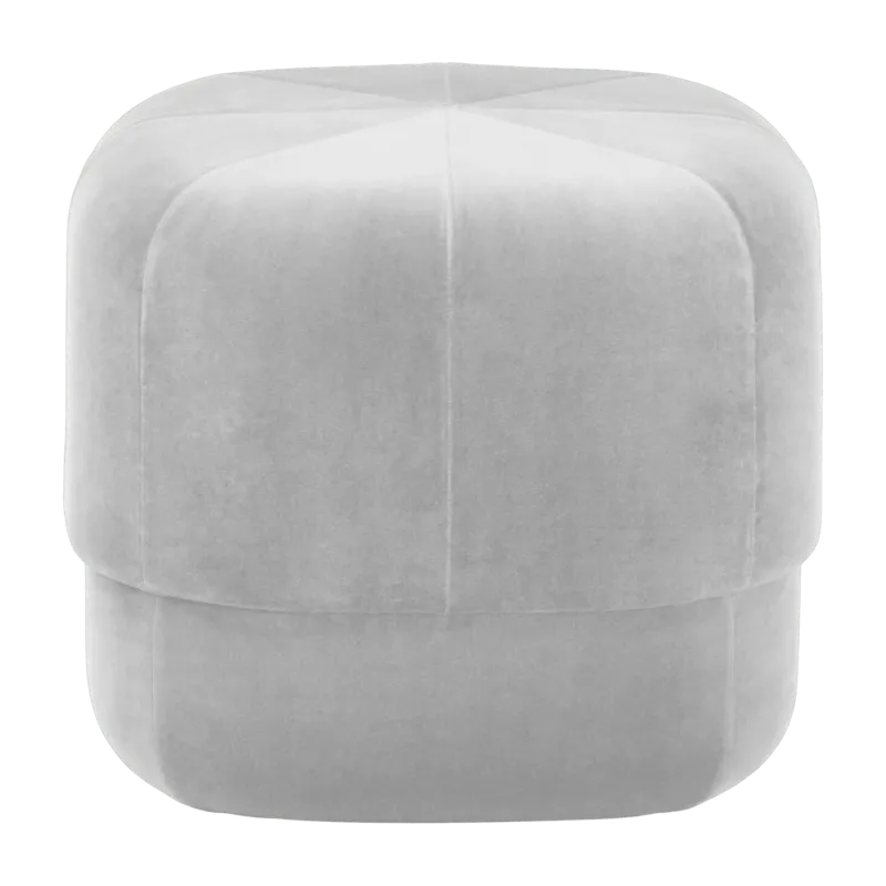 Pouf en velours 46 cm beige Circus Beige - Normann Copenhagen - The Cool Republic
