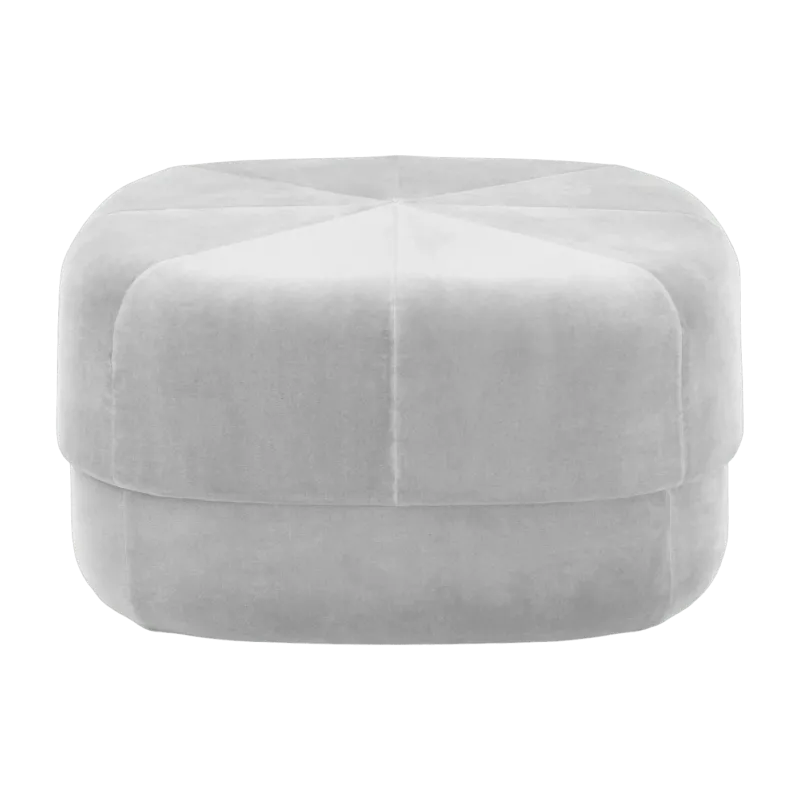 Pouf en velours 65 cm beige Circus Beige - Normann Copenhagen - The Cool Republic