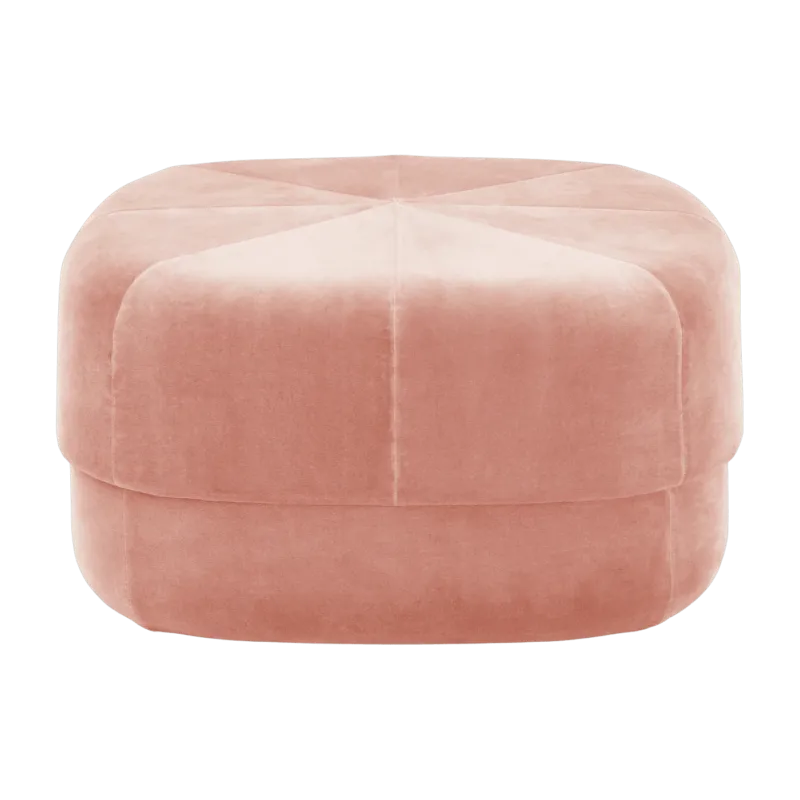 Pouf en velours 65 cm blush rose Circus Blush - Normann Copenhagen - The Cool Republic