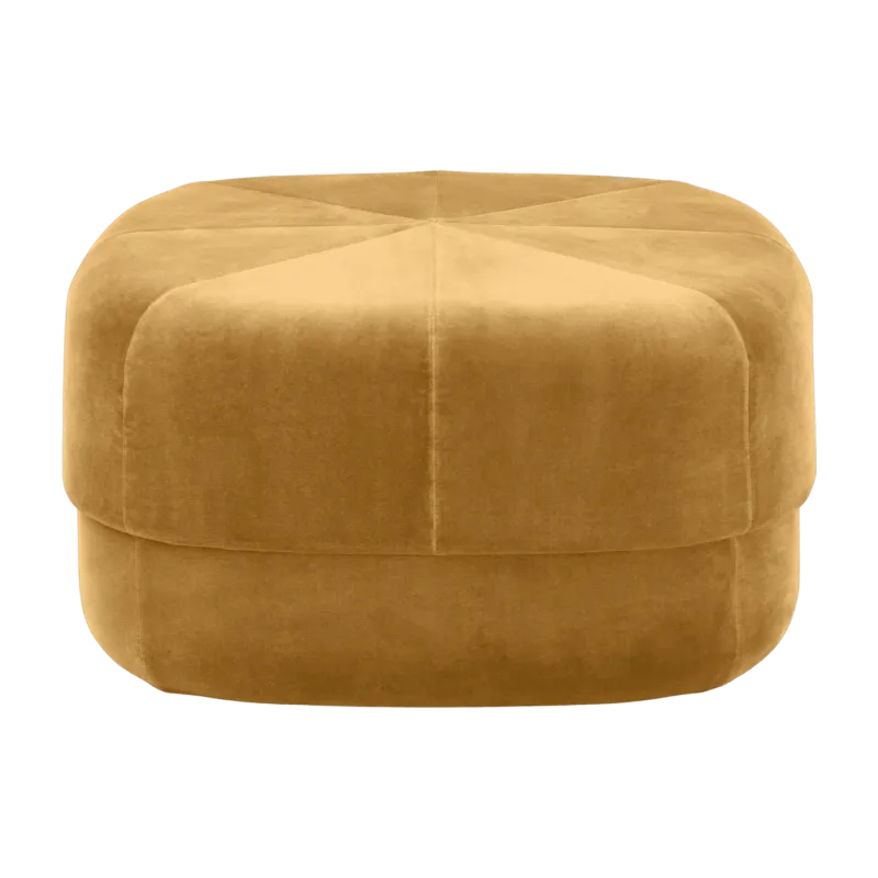 Pouf en velours 65 cm jaune Circus Yellow - Normann Copenhagen - The Cool Republic