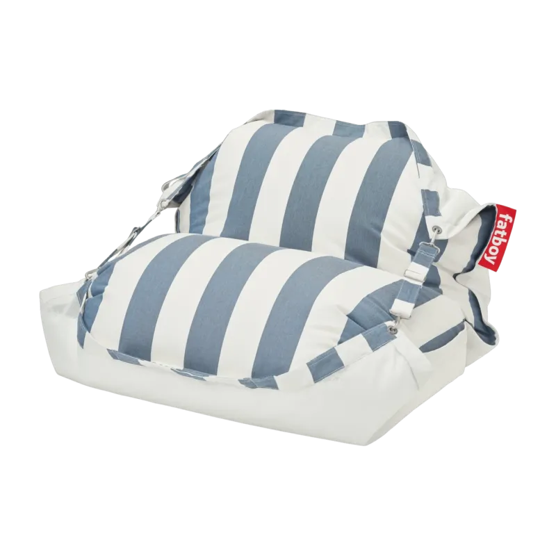 Pouf flottant rayé bleu océan Original Floatzac - Fatboy - The Cool Republic