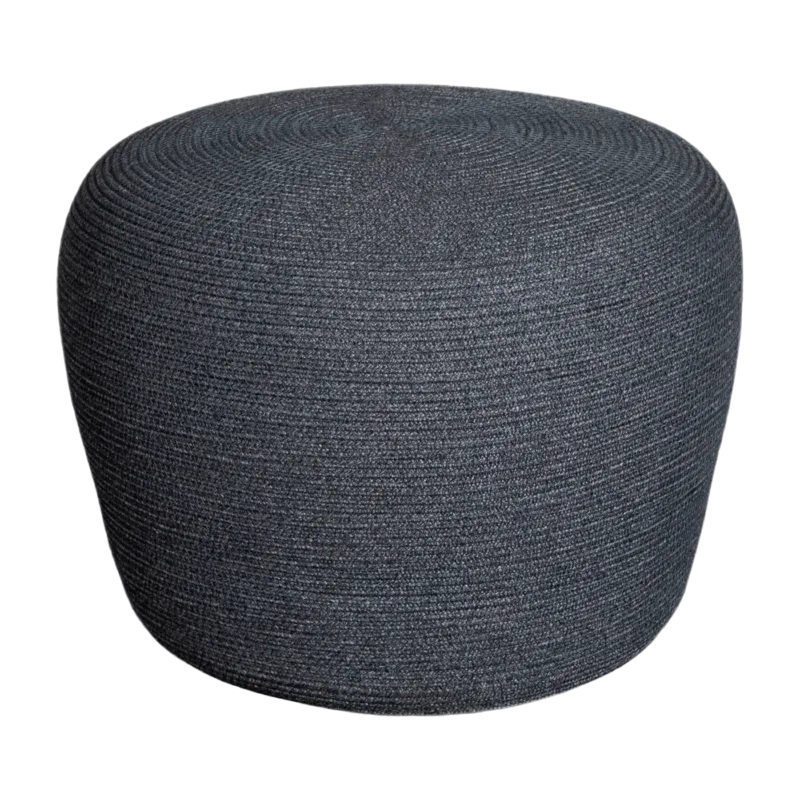 Pouf gris 39 cm Circle - Cane-Line - The Cool Republic