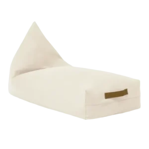 Pouf long pour enfant en coton bio beige naturel 119 x 52 x 70 cm Oasis - Nobodinoz - The Cool Republic