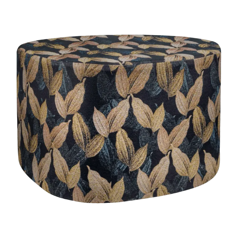 Pouf motif feuilles dorées Salon - Mette Ditmer - The Cool Republic