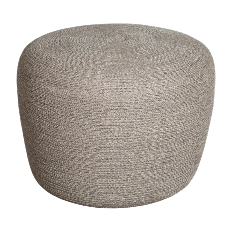 Pouf taupe 39 cm Circle - Cane-Line - The Cool Republic