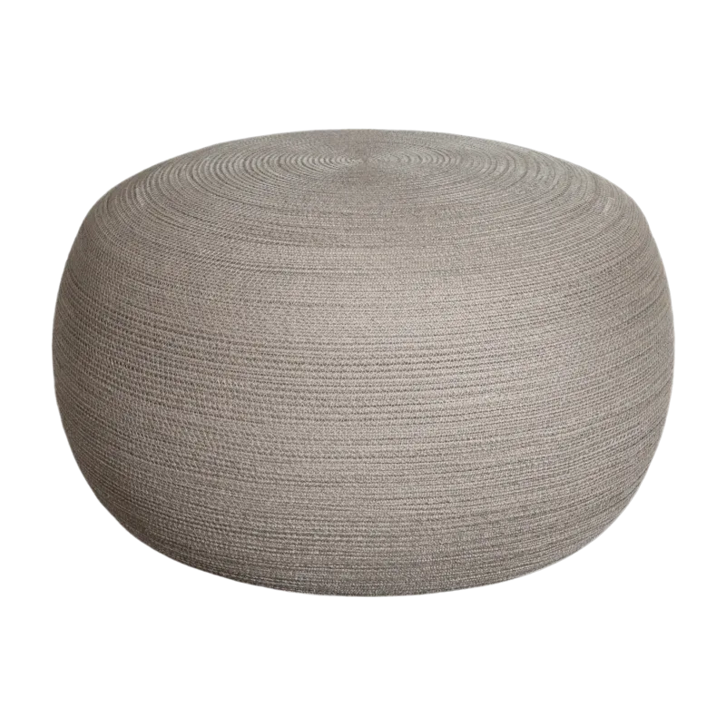 Pouf taupe 43 cm Circle - Cane-Line - The Cool Republic