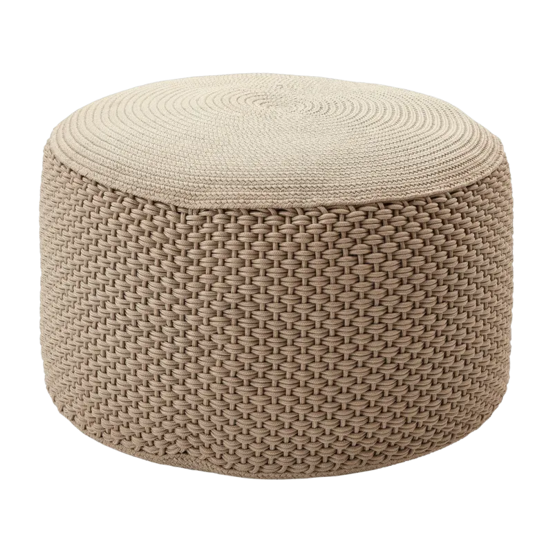 Pouf taupe Berenice - Meme Design - The Cool Republic