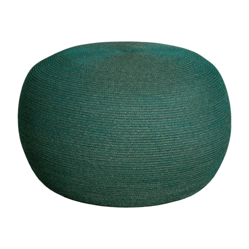 Pouf vert 43 cm Circle - Cane-Line - The Cool Republic
