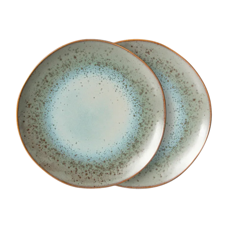 Assiettes à dîner en grès coloré 27,5cm Minéral - HKLIVING