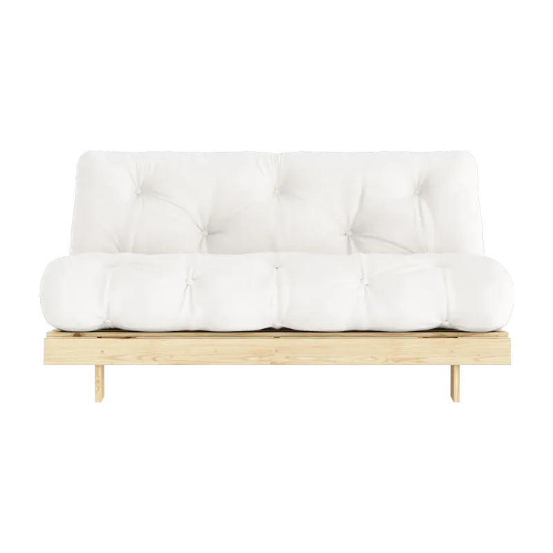 Canapé-lit blanc pin massif Roots 160 - Karup Design