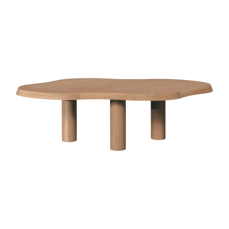 Table basse en chêne naturel 130 x 70 cm - Gabrielle Paris