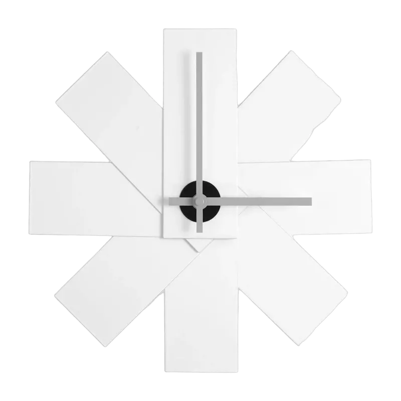 Horloge murale en métal blanche Watch Me - Normann Copenhagen