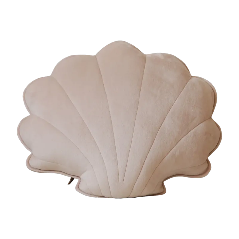 Coussin coquillage en velours latté Shells - Moi Mili