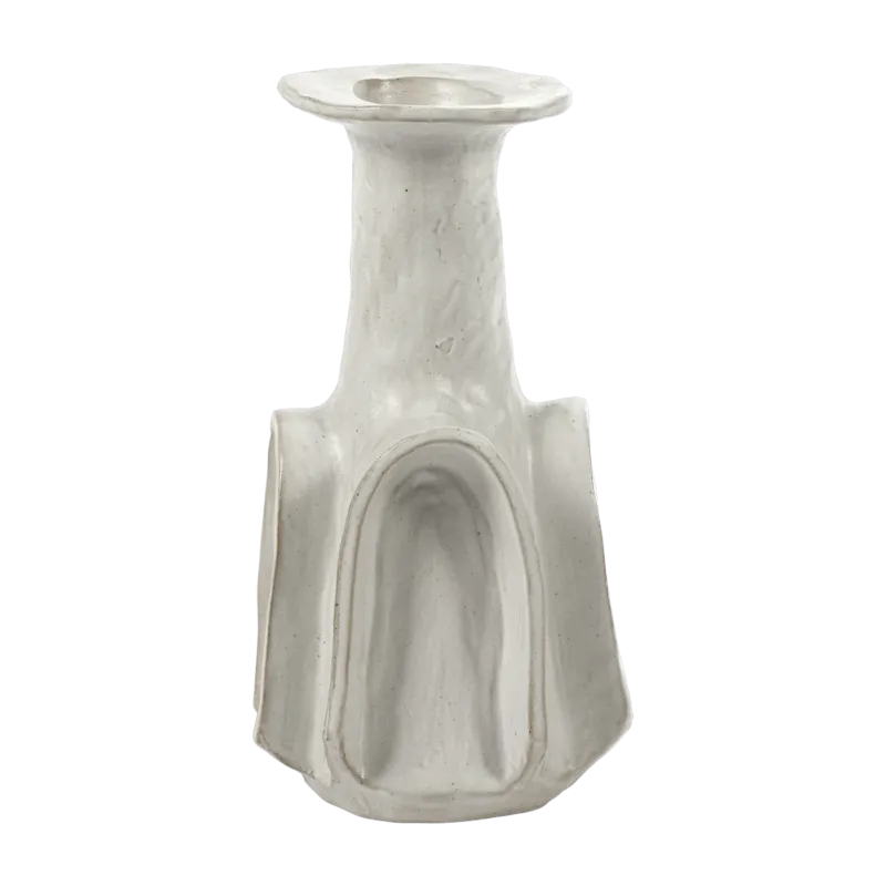 Vase en grès blanc L BILLY 02 - Serax