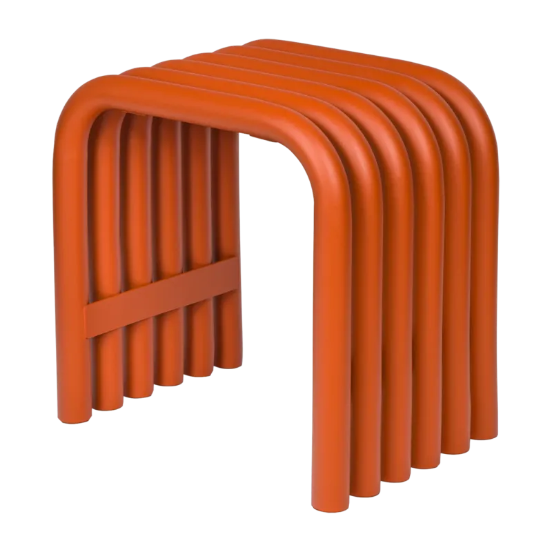 Tabouret en acier écorce d'orange Nokk - noo.ma