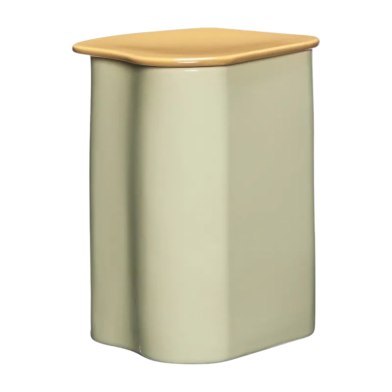Boîte avec en poudre de pierre marron 21 cm Amare - Hübsch