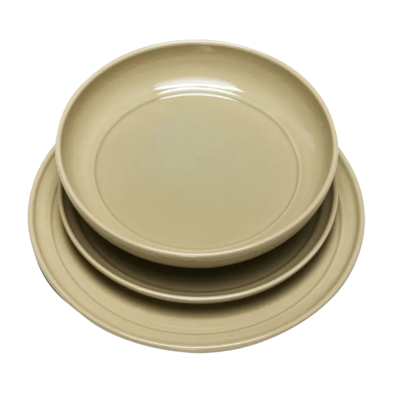 Assiette à déjeuner Amare Brown - Hübsch