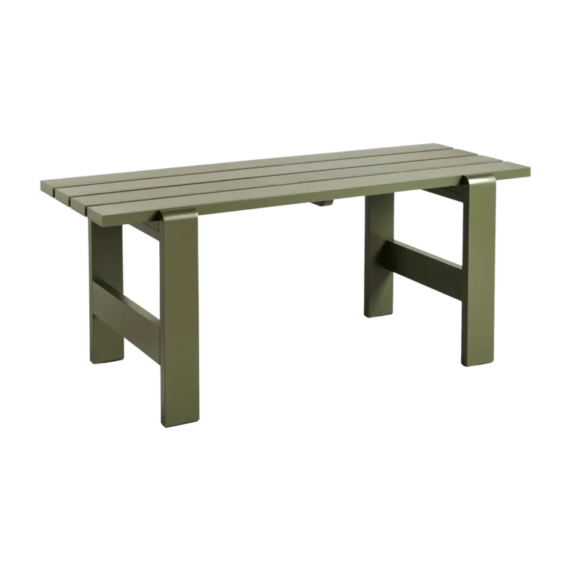 Table en pin laqué olive 180 x 66 x 74 cm Weekday - Hay