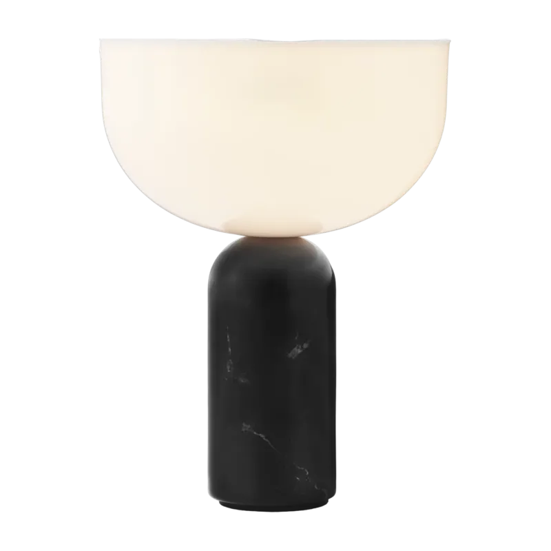 Lampe portable en marbre noir 24 cm Kizu - New Works