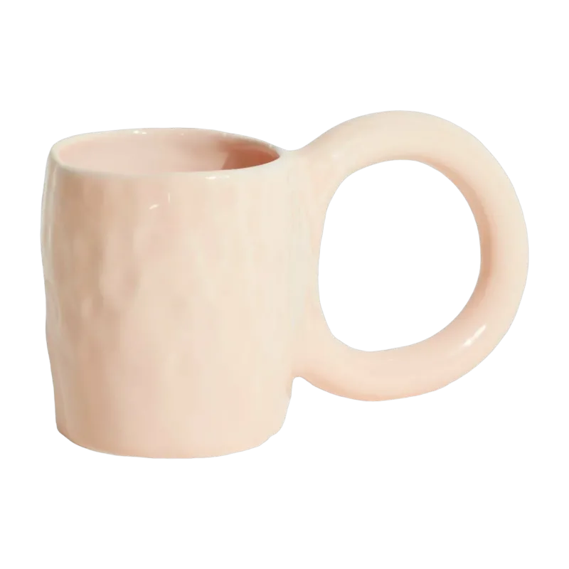 Mug en faïence bubble gum 9 cm Donut - Petite Friture