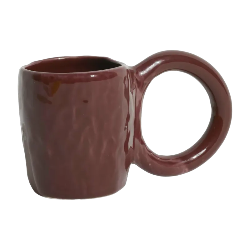 Mug en faïence griotte 9 cm Donut - Petite Friture