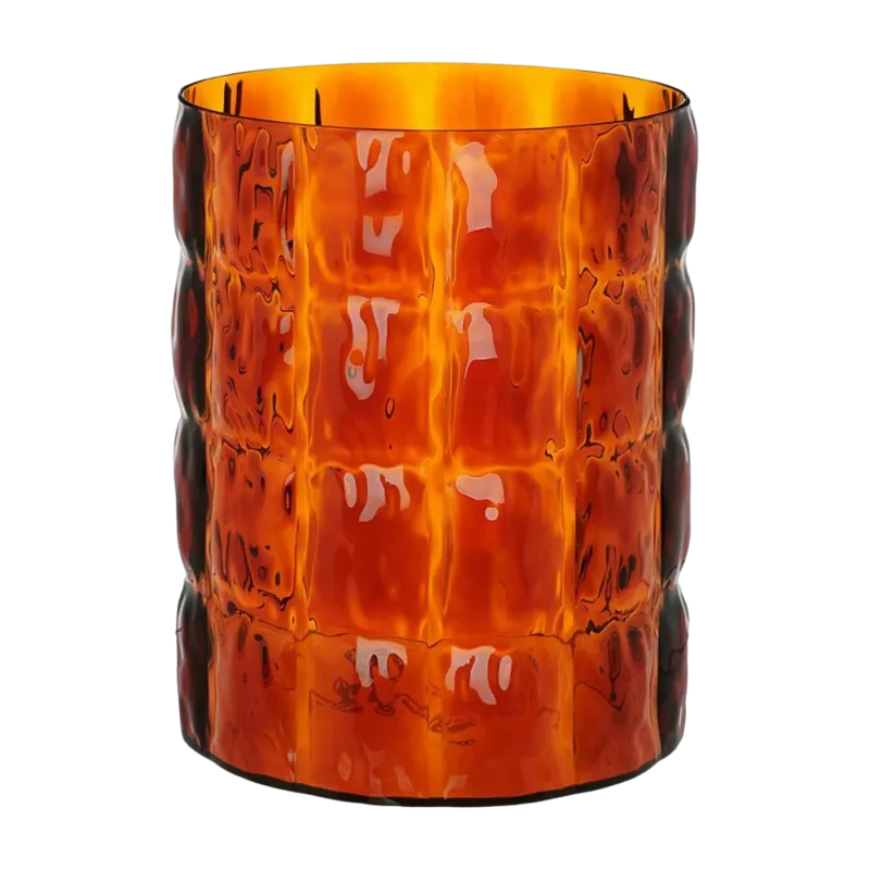 Vase gaufré marron 23 cm Matelasse' - Kartell