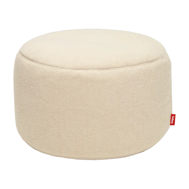 Pouf en sherpa ecru 40 x 70 cm Point - Fatboy