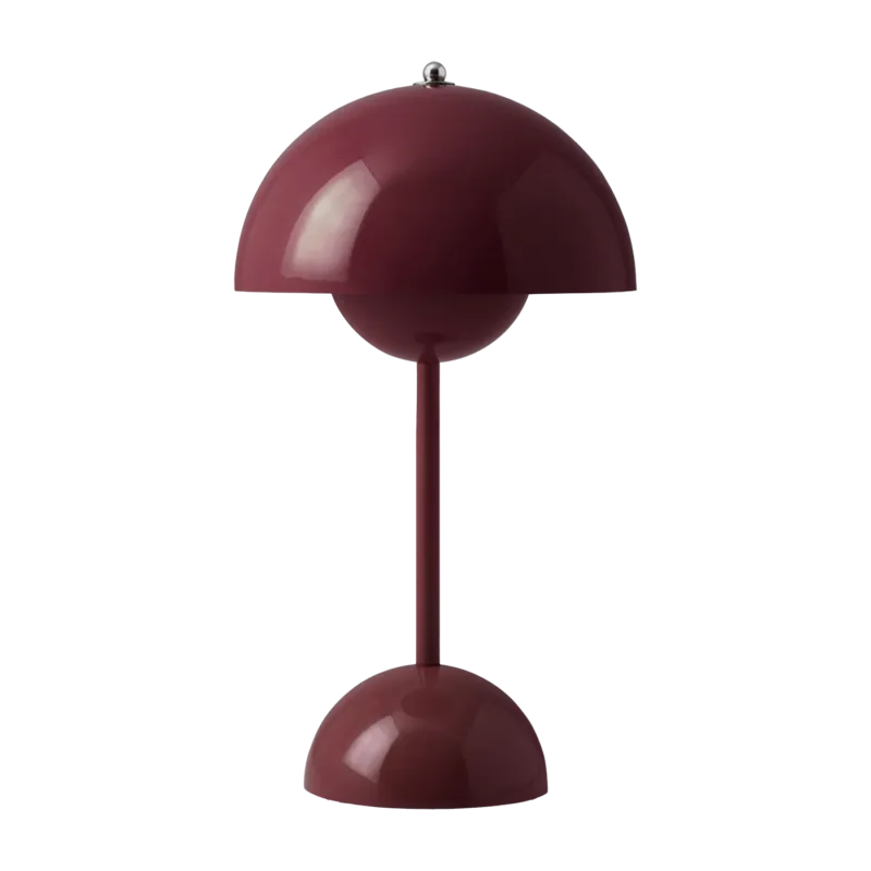 Lampe à poser sans fil dark plum Flowerpot VP9 - &tradition