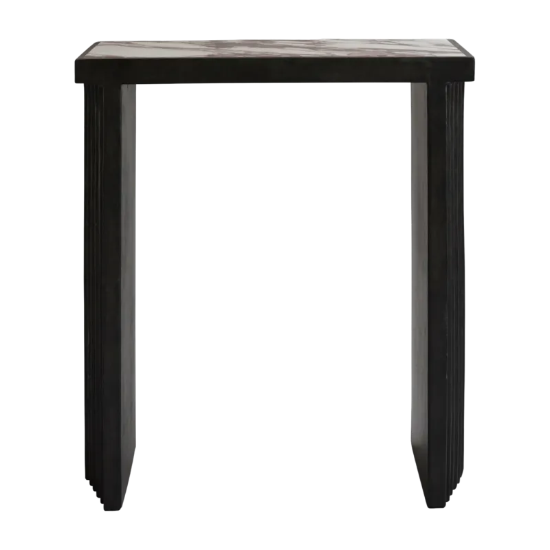 Console en béton et marbre blanc calacatta 70 x 33,5 cm Arc - 101 Copenhagen