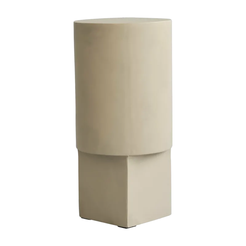Table d'appoint en béton beige sable 25 x 25 cm Column - 101 Copenhagen