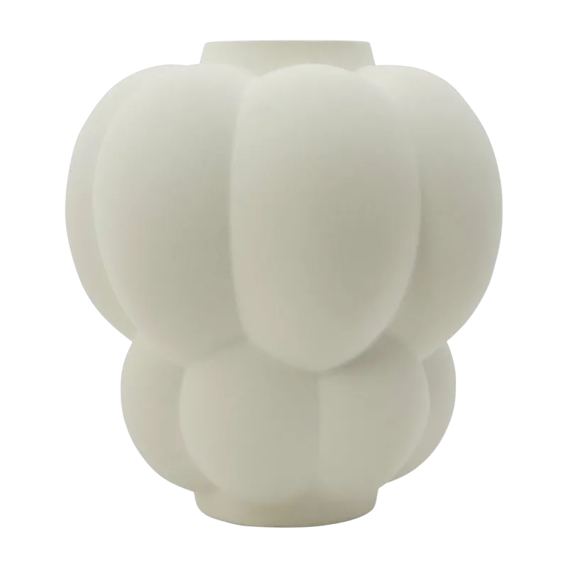 Vase en grès crème 35 x 32 cm Uva L - AYTM