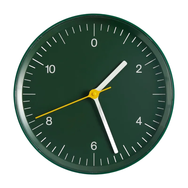 Horloge murale verte 26 cm - HAY