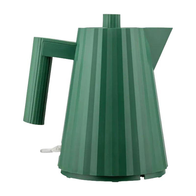 Bouilloire électrique en résine verte 100 cl Plissé - Alessi