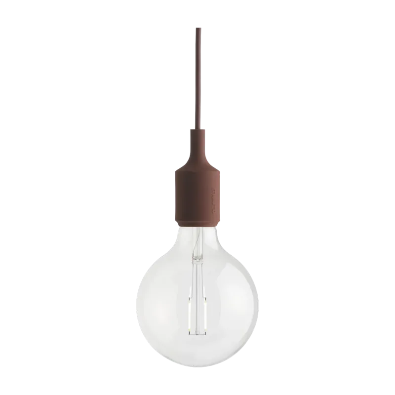 Suspension en caoutchouc rouge 12 x 23 cm E27 - Muuto