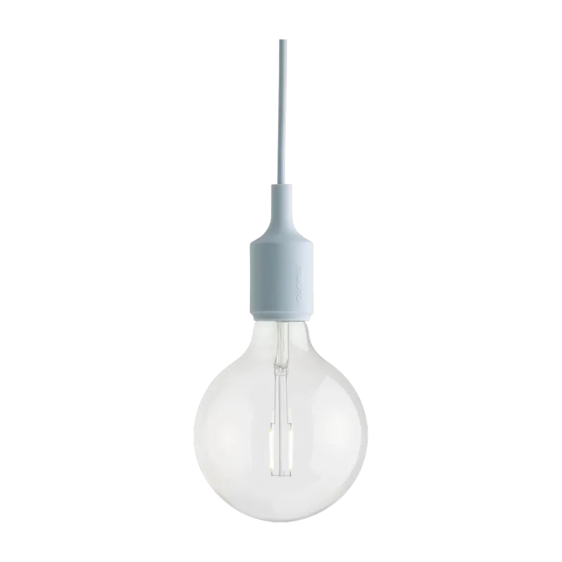 Suspension en caoutchouc bleu clair 12 x 23 cm E27 - Muuto