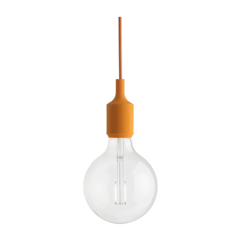 Suspension en caoutchouc orange 12 x 23 cm E27 - Muuto