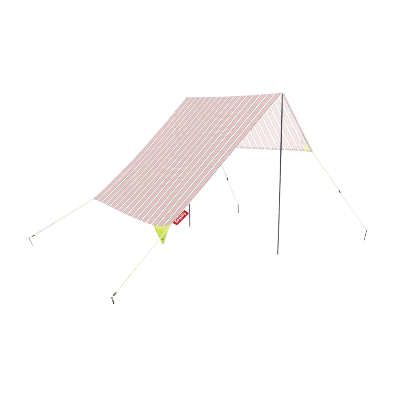 Tente de plage en coton rose à rayures melrose 40 x 19 cm Miasun - Fatboy