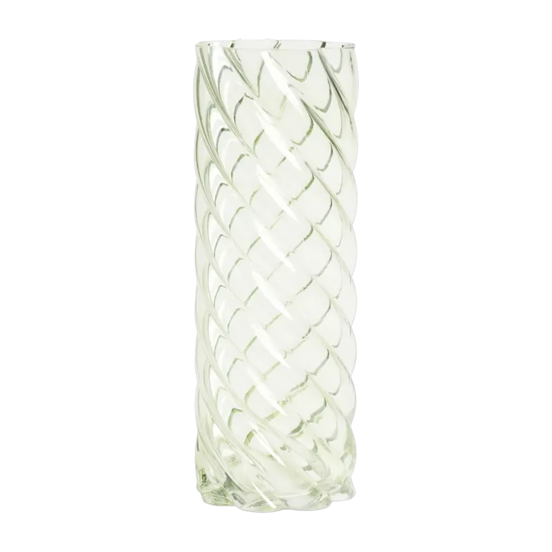Vase en verre vert 33 cm Marshmallow - &Klevering
