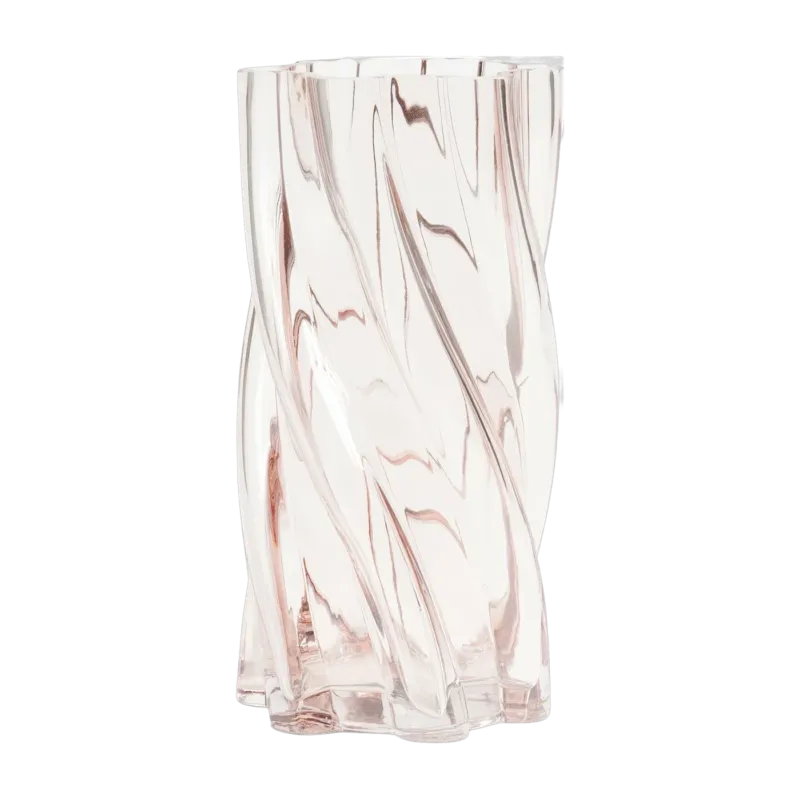 Vase en verre rose 25 cm Marshmallow - &Klevering