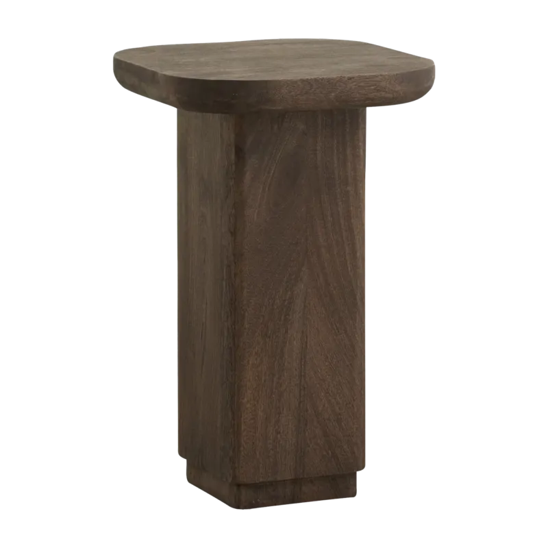 Table d'appoint en bois de manguier marron 32 x 48,5 cm Toke - Nordal