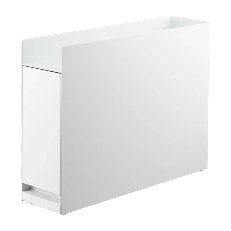 Support d'assaisonnement coulissant en acier et polypropylène blanc Tower - Yamazaki
