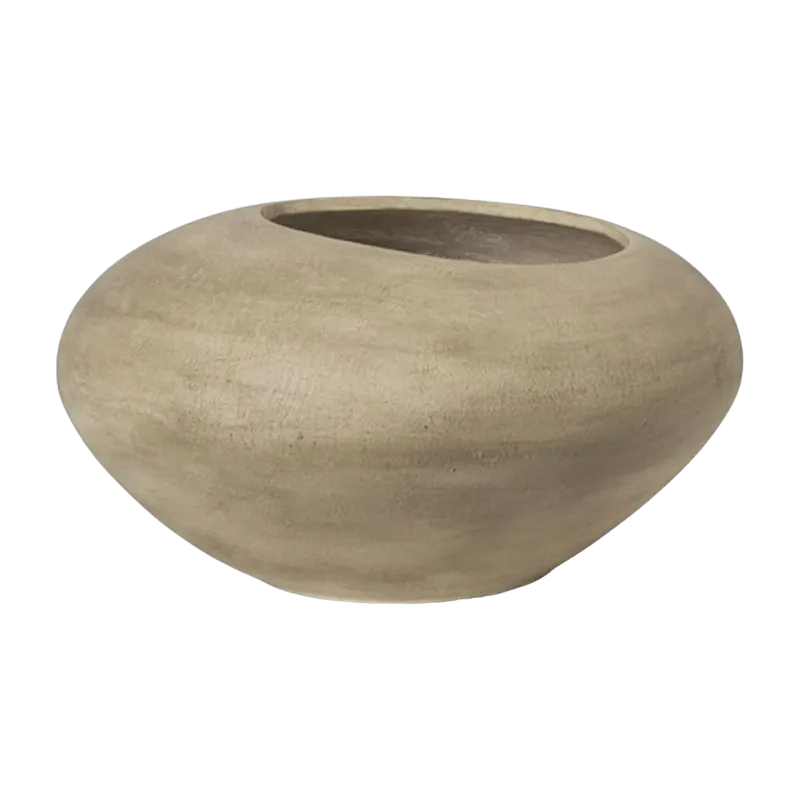Cache-pot beige 30,3 x 64 cm Dodu - Ferm Living