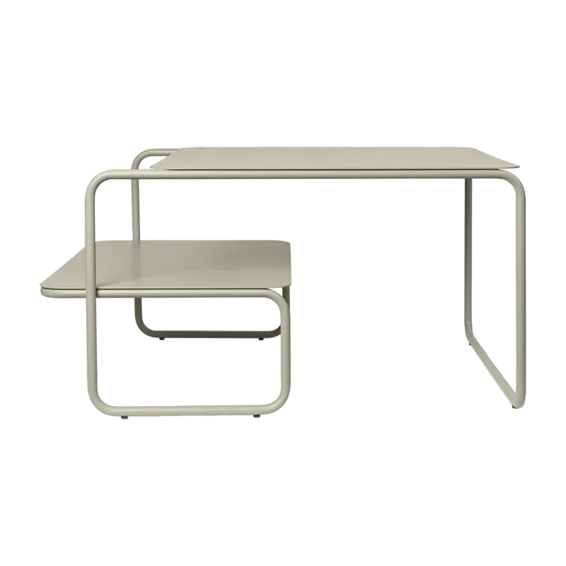 Table basse en acier beige 60 x 80 cm Level - Ferm Living