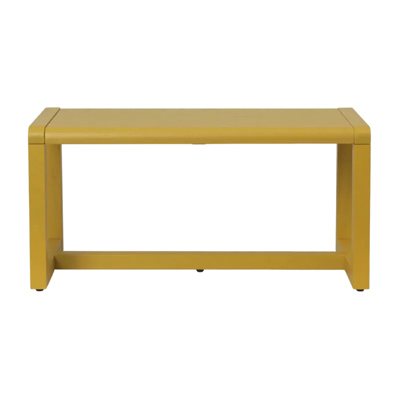 Banc en bois de frêne jaune 30 x 65 cm Little Architect - Ferm Living