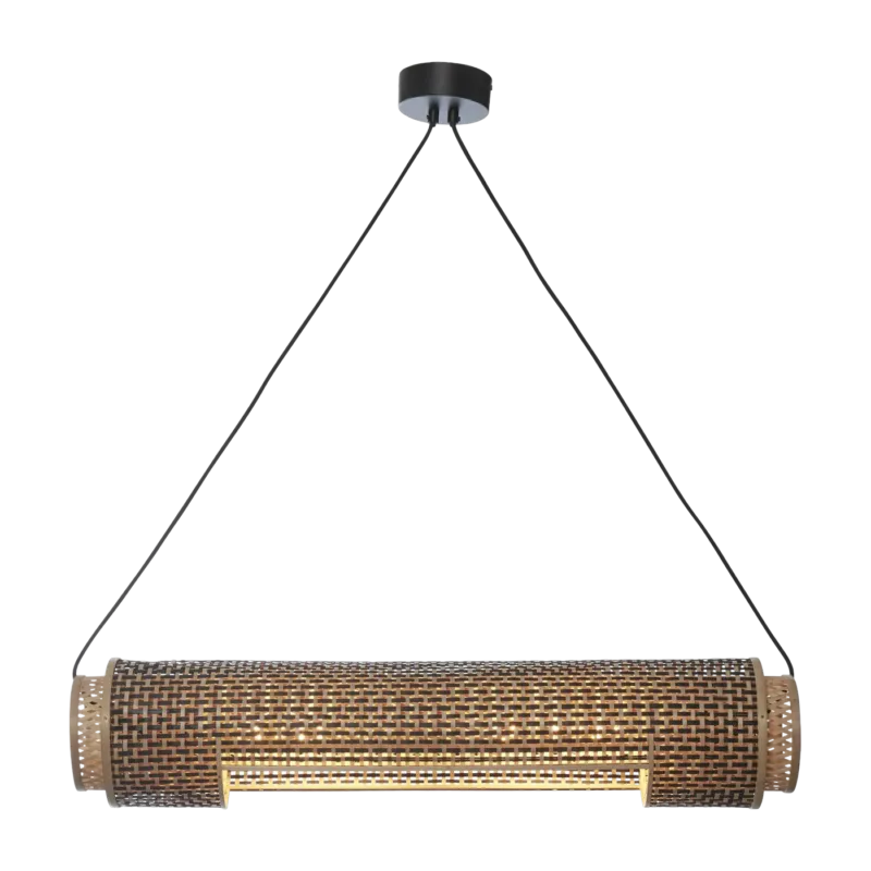 Suspension en bambou noir et naturel 85x18 cm Bhoutan - Good & Mojo